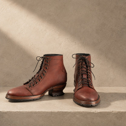 Shedron Rust Logger Short leather boot view