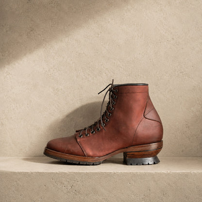 Shedron Rust Logger Short handmade leather boot by Imminent Occurrence