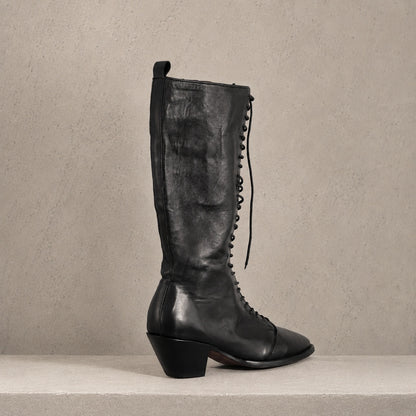 Plancha Tall Goodyear welted leather boot view