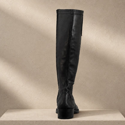 Oxford Tall tall leather boot construction detail