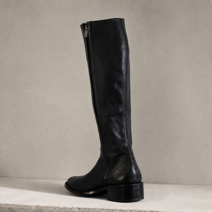 Sencillo Tall men's tall leather boot pair view