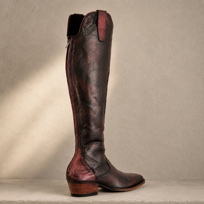 Zapata Vaquero Knee High leather boot detail by IO