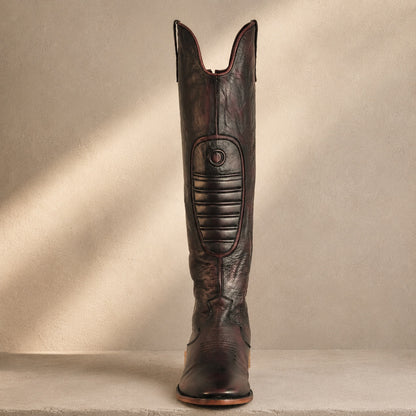 Zapata Vaquero Knee High tall leather boot pair view