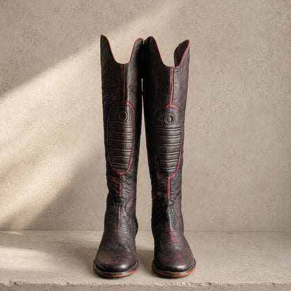 Zapata Vaquero Knee High vaquero leather boot view