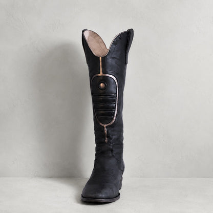 Vaquero Short black leather boot